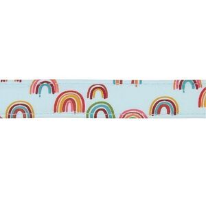 NWT Top Paw 4 Ft Rainbows Aqua Neoprene Comfort Dog Leash Pale Sky Blue